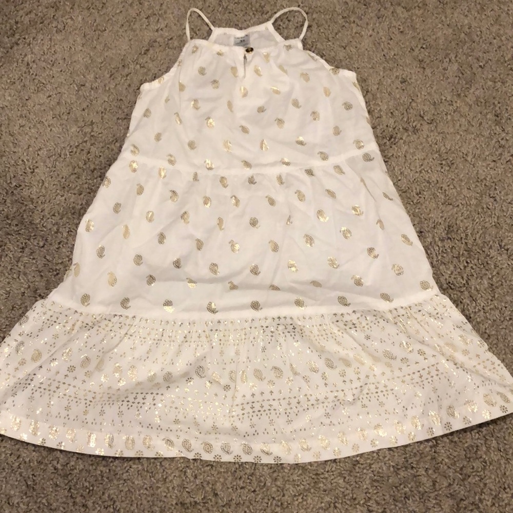 Carter’s gold and white boho dress 3t